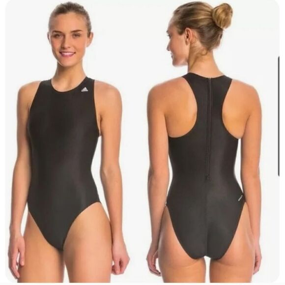 Adidas Other - Adidas Performance Infinitex High Neck Waterpolo Swimsuit Black Size 28 NWT